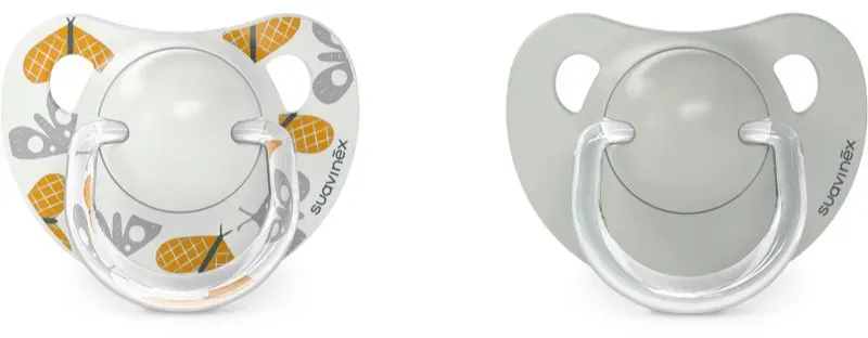 Suavinex Walk Anatomical 6-18 m Schnuller Grey 2 St.