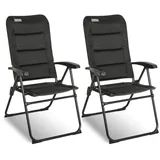 HOMECALL Campingstuhl Hochlehner Schwarz