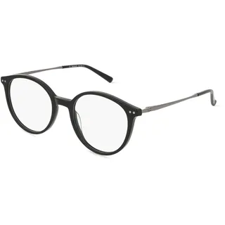 Fielmann BD 486 CL Unisex-Brille inkl. Gläser Vollrand Panto Acetat-Gestell 50mm/19mm/140mm, schwarz