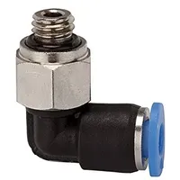 Riegler L-Steckverschraubung »Blaue Serie« mini, drehbar, M6, PL-63