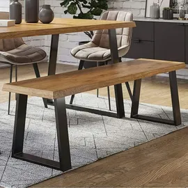 [en.casa] Tischgestell-Set, Schwarz Metall, 30x42x6 cm, Esszimmer, Tische, Esstische, Tischsysteme, Tischgestell