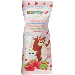 Toothpop Zahnpflege-Lolli Erdbeergeschmack 1 St