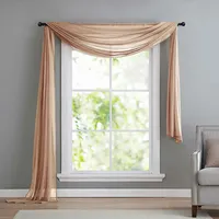 Gardinenbox 560 Voile Querbehang 600 x 140 cm sand