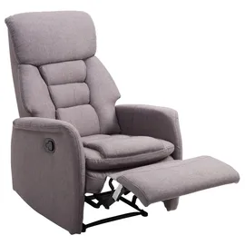 Idimex Fernsehsessel Grau, Textil, Mode, 72x106x87 cm, Wohnzimmer, Sessel, Polstersessel