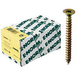 E-NORMpro SPS Spanplattenschrauben SeKo zn gelb VG PZD4,0x 40 KP (Inh.200 Stück)