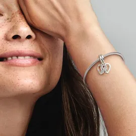 Pandora Puzzleteil Herzen Silber 792239C01