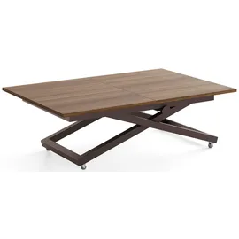 WFL GROUP Axen Braun Walnuss 120-160 x 80 x 38-75 cm