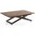 WFL GROUP Axen Braun Walnuss 120-160 x 80 x 38-75 cm
