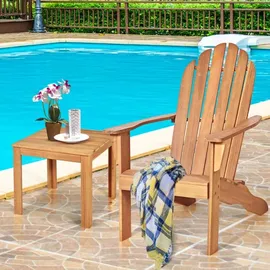 Costway Adirondack-Gartensessel 69 x 88 x 103 cm beige