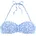 Bügel-Bandeau-Bikini-Top Blau 34 E