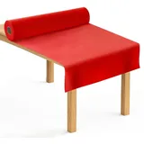 Tischdeckenrolle 0,5x25m, Rot, Einweg Stoffähnlich, Tischdecke, Party & Deko, Vlies Meterware, Papiertischdecke Rolle, Flexibel Zuschneidbar, Platzsparend Für Bankettfeiern Eventdekoration