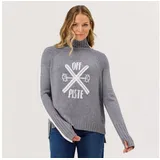 KRIMSON KLOVER Strickpullover Off-Piste Turtleneck in heather grey | Gr.: M