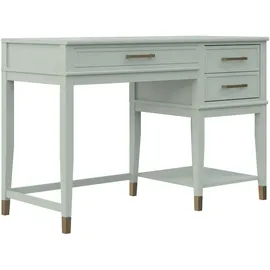 CosmoLiving by Cosmopolitan Schreibtisch »Westerleigh« 1 Stk. tlg. höhenverstellbar, mit 2 Schublade, Beine Massivholz, Griffe aus Metall