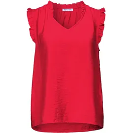 STREET ONE Rüschenbluse rot 40