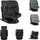 KIKKABOO Kindersitz i-Tour i-Size (40-150 cm) Gruppe 0+/1/2/3, Isofix, drehbar schwarz