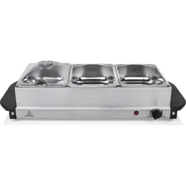 Tristar BP-6283 Buffet-Servierer 200 W, 230 V, 50 / 60 Hz, Type F (CEE 7/4), Schwarz, Edelstahl