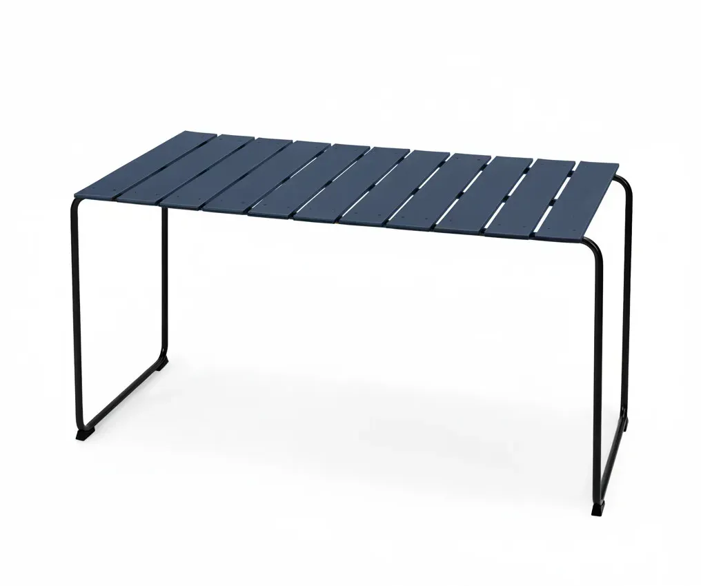 Mater Ocean Tisch, 140 x 70 cm, dusty blue