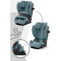 CYBEX Pallas G2 Plus, ISOFIX + Sicherheitsgurt, 1-2-3 (9 - 36 kg; 15 months - 12 years), 3-Punkt, Seitenschutz, Kopfstütze, Abwaschbare Abdeckung - Hellblau
