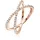 Elli Ring Damen Wickel X mit Zirkonia Kristallen in 925 Sterling Silber