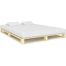 vidaXL Palettenbett 180 x 200 cm Braun