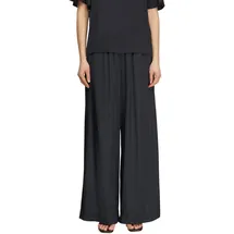 Comma, Stoffhose mit elastischem Bund, Blau, 40