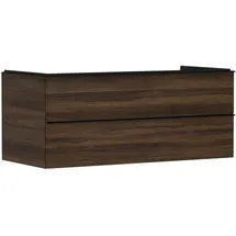 Hansgrohe Waschtischunterschrank 2 Auszüge 118 x 54 x 5,5 cm Nussbaum Dunkel