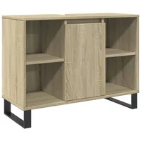 VidaXL Badschrank Sonoma-Eiche 80x33x60 cm Holzwerkstoff