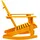 vidaXL Adirondack-Schaukelstuhl 70 x 91 x 92 cm orange 1 St.