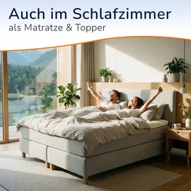 MSS e.K. MSS Schaumstoffplatte 80 x 200 x 17 cm RG 25/40 Schaumstoffpolster Topper Matratze Matte Schaumstoff