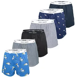Happy Shorts Herren Boxer Mix 6er Pack