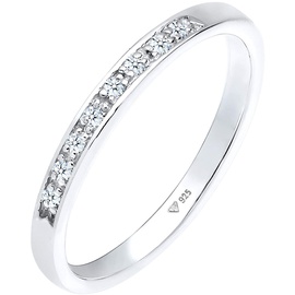 Elli DIAMORE Ring Damen Klassisch Edel mit Diamant (0.04 ct) 925 Silber