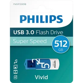 Philips Vivid Edition 512 GB blau USB 3.0