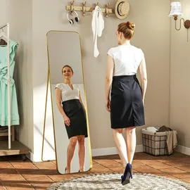 Homcom Ganzkörperspiegel Metall, Glas,