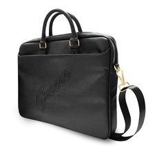 GUESS Saffiano Vintage 16 Universal), Notebooktasche, schwarz