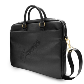 GUESS Saffiano Vintage 16 Universal), Notebooktasche, schwarz