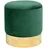 Milord Sitzhocker GOLDEN Velours 39 x 40 x 39 cm Flasche Grün