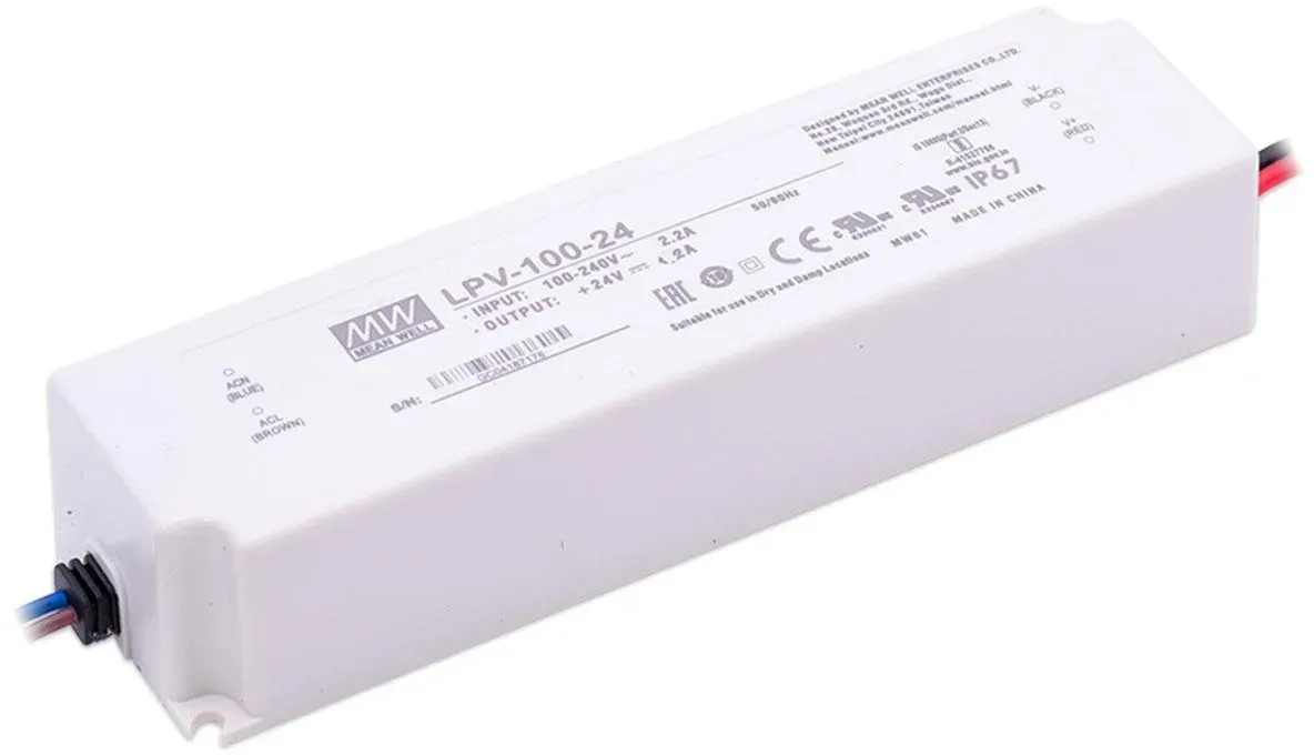 Mean Well LPV-100-24 Netzteil 100W 24V 4.2A IP67 Schaltnetzteil CV