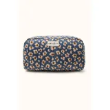 Apaches Collections Grosses Necessaire Gayane Mit Leopardenprint Leopardenprint/Blau