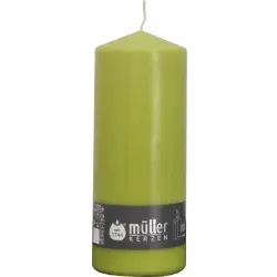 Müller Kerzen Stumpenkerze, maigrün 2012008076 , 1 Packung = 4 Stück, (Ø x H): 78 x 200 mm