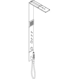 Hansgrohe AXOR ShowerComposition Unterputz-Duschsystem mit Thermostat, 12595250,