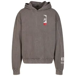 Kapuzensweatshirt THUG LIFE "Thug Life Herren Thug Life TrojanHorse Hoody", Herren, Gr. 5XL, grau (asphalt), 100% Baumwolle, bedruckt, Langarm, Sweatshirts