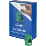 Läufer Blattwender grün, No.1 Durchmesser 12mm Packung mit feinen Gumminoppen, Schachtel mit 10 Stück