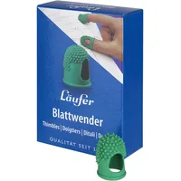 Läufer Blattwender Größe 1, Ø 12 mm, grün, Latex-frei, mit feinen Gumminoppen, Schachtel mit 10 Stück