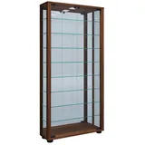VCM Wandvitrine Vitrosa Maxi 59 x 18 x 115 cm Braun