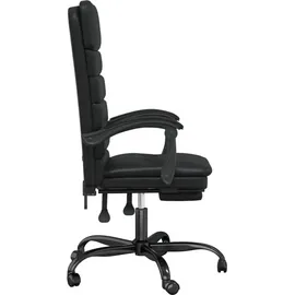 vidaXL Bürostuhl mit Massagefunktion Kunstleder Schwarz