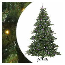 vidaXL Künstlicher klappbarer Weihnachtsbaum Grün 240 cm