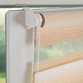 LIEDECO Doppelrollo Farbverlauf 70 x 150 cm braun