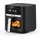 OKYUK Heißluftfritteuse 6L Airfryer XL schwarz