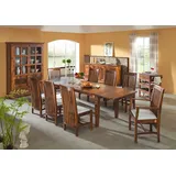 Massivmoebel24 Oxford 200-240/280 x 76 x 100 cm honig lackiert