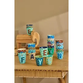 Rice Melamin Buchstabenbecher Stars, A